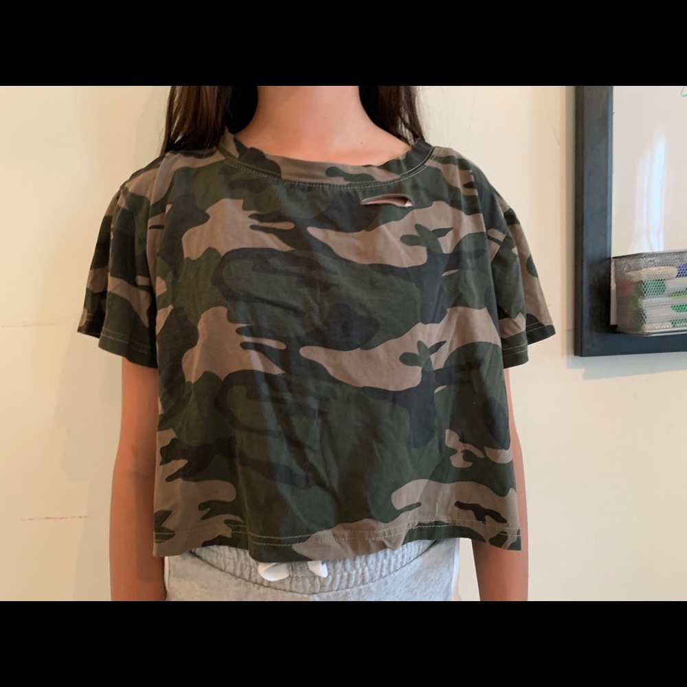 Camo Crop top
